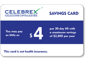 CELEBREX Savings Card